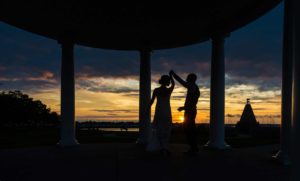 sunset wedding photography in Newport Ri Kings park