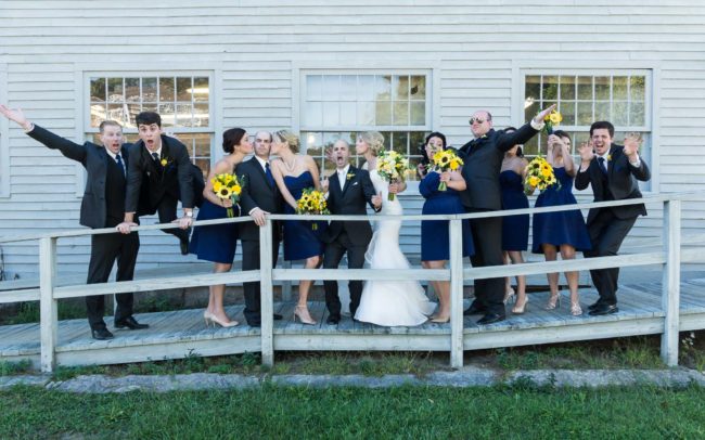 wedding party at mystic Seaport