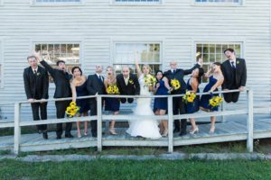 wedding party at mystic Seaport