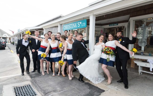 nautical wedding party