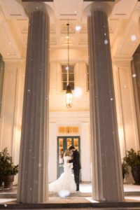 Winter wedding at The Wadsworth Mansion in Middletown CT
