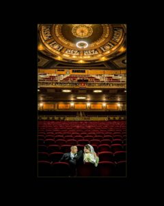 Wedding photos at The Palace Theatre in New Haven
