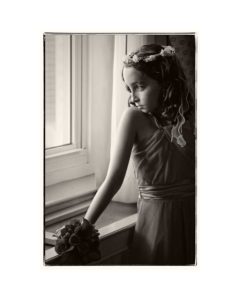 Flowergirl waiting for wedding in CT
