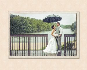 Rainy wedding at The Pavillion on Crystal Lake in Manchester, CT